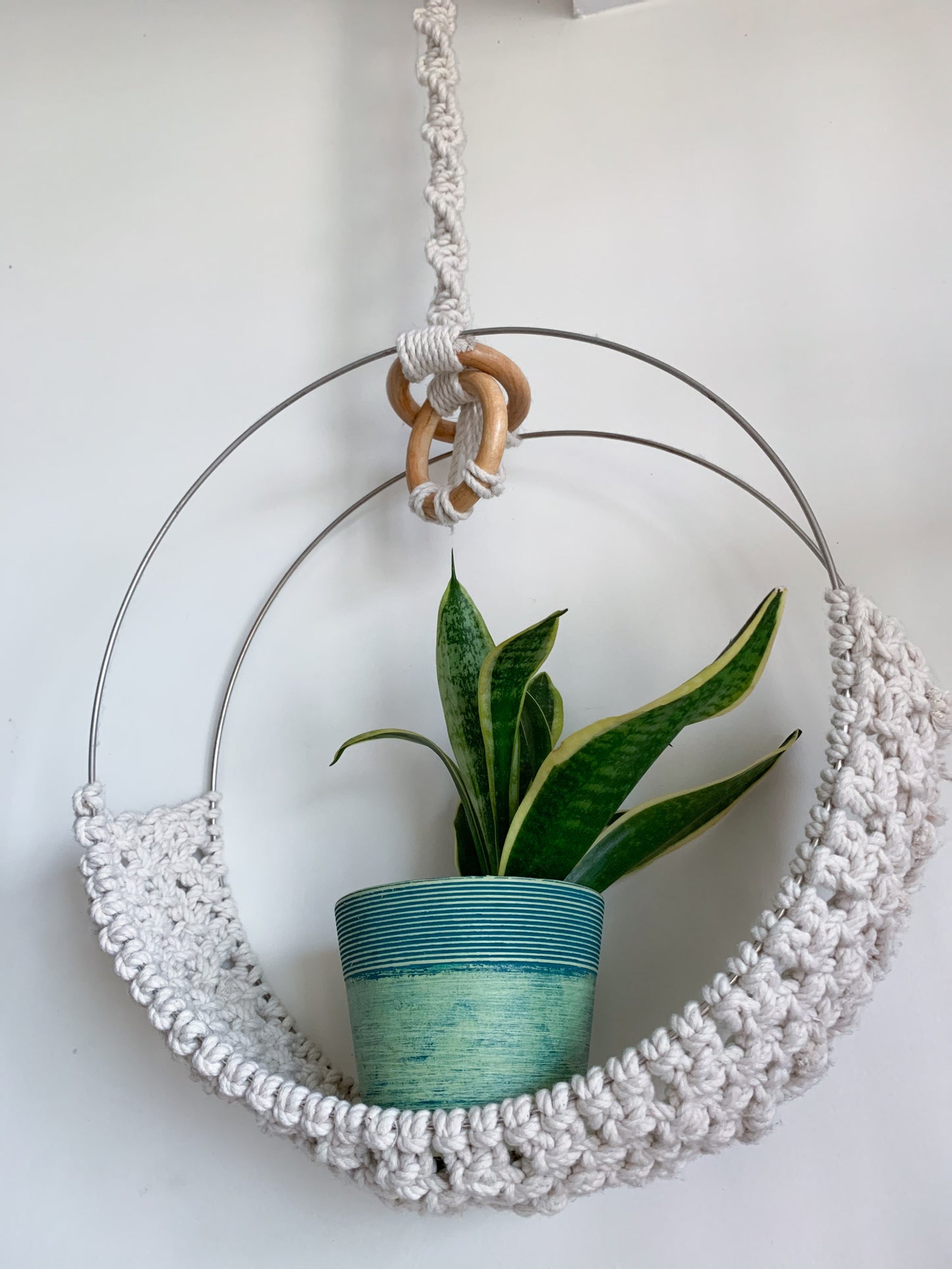 ZEN WEAVE - Macrame Circle Plant Hanger