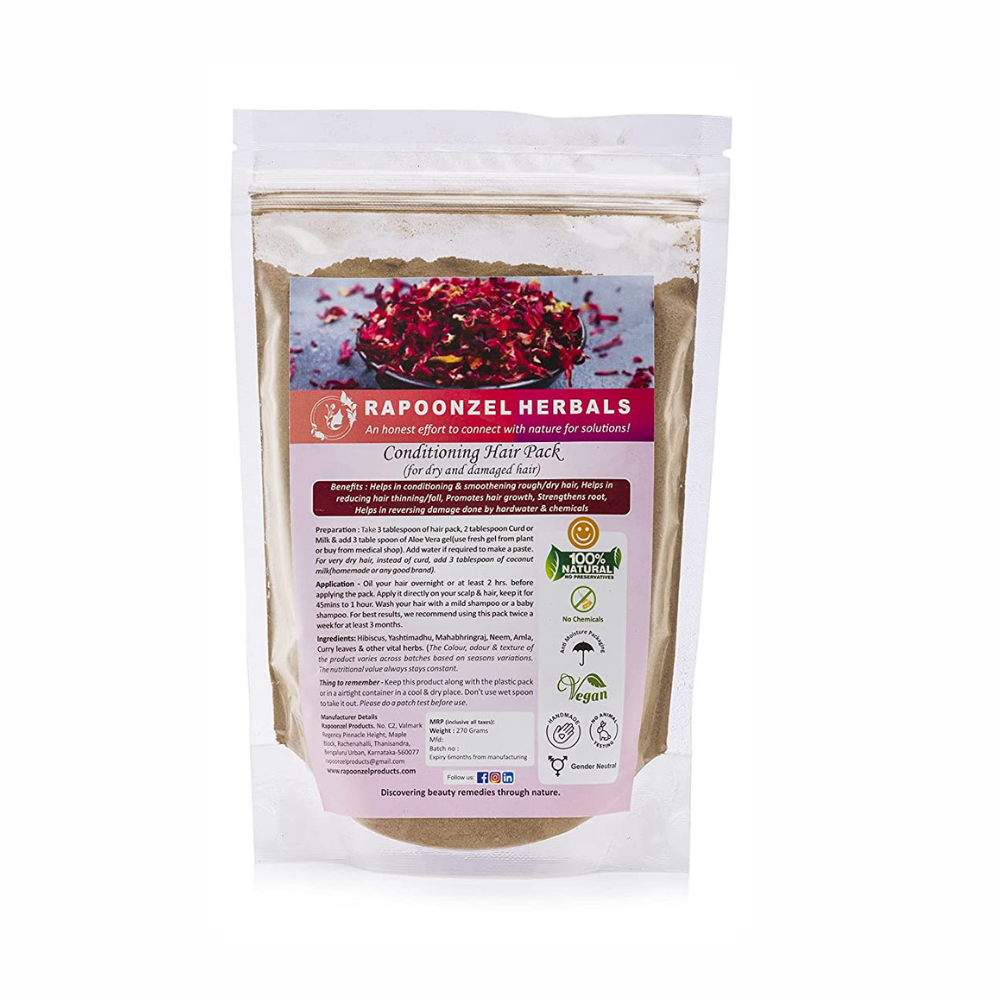 Homemade Organic Deep Conditioning Hair Mask (270g)