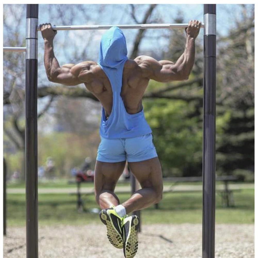 Men's Gym Sleeveless Tank Tops Stringer Hoodie