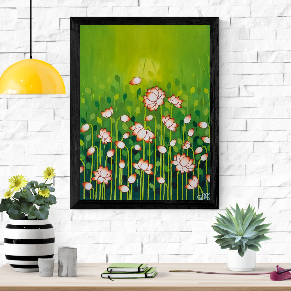 Lotus Pond Painting