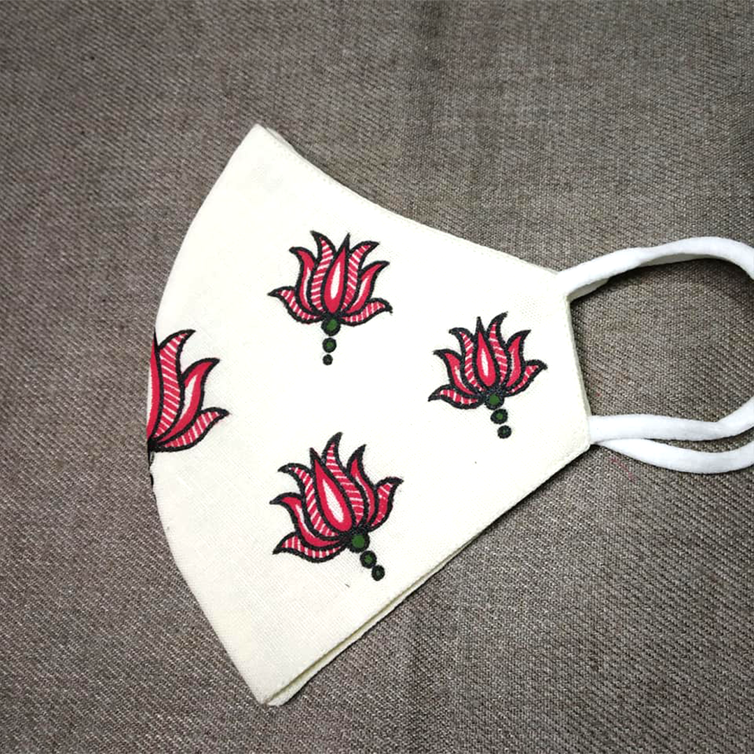 Three Layer Cotton Linen Mask