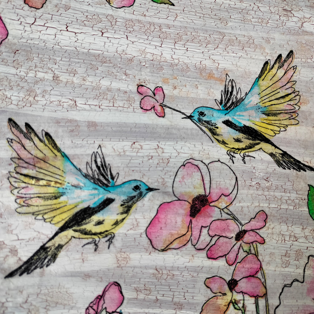 Decoupage Bird Wall Hanging
