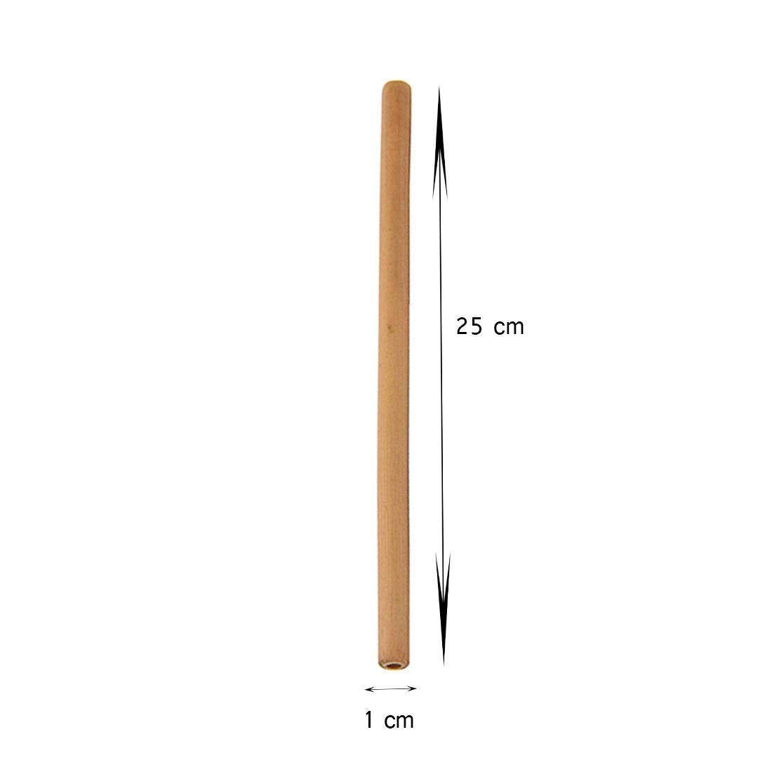 Goli Soda Reusable Bamboo Straws With Easy Carry Travel Pouch (Set of 6)