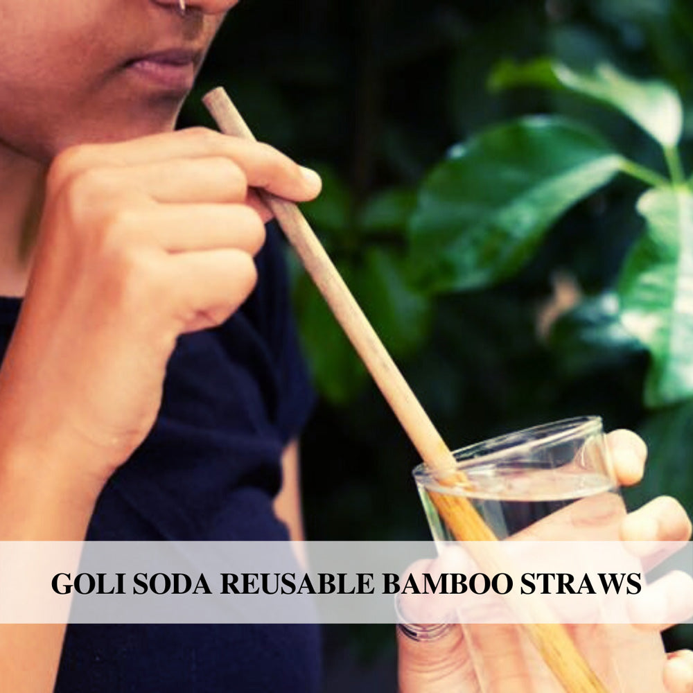 
                  
                    Goli Soda Reusable Bamboo Straws With Easy Carry Travel Pouch (Set of 6)
                  
                