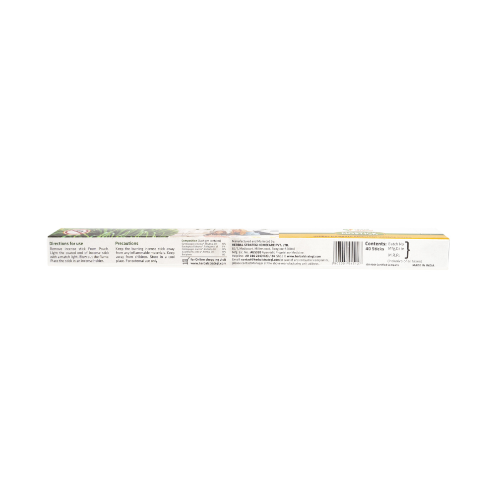 Herbal Strategi Mosquito Repellent Agarbathi (40 Sticks)