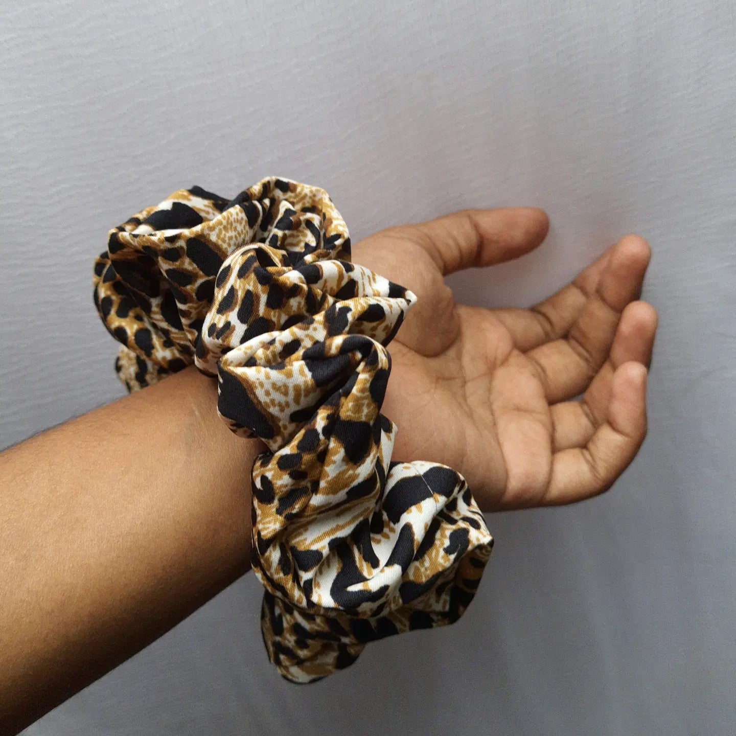 Leopard Printed Scrunchies