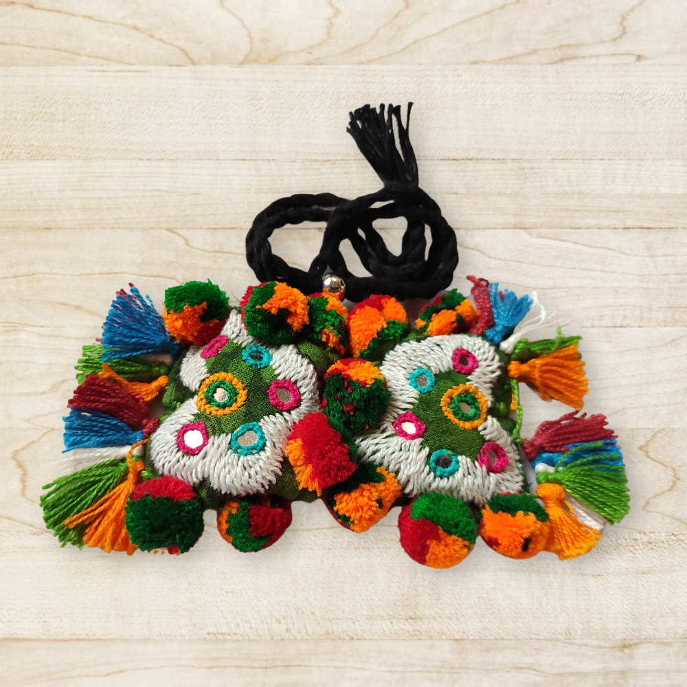 Fabric Embroidered Choker