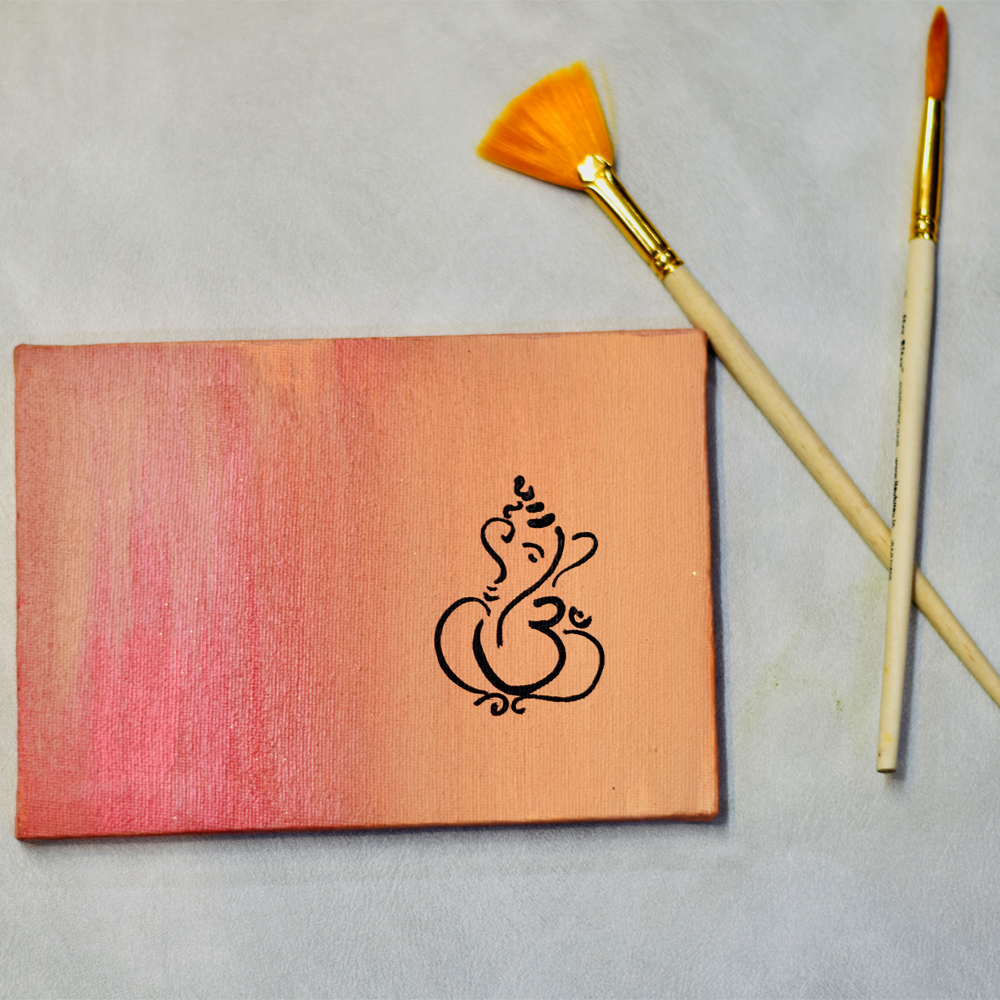 Ganesha Line Art Painting