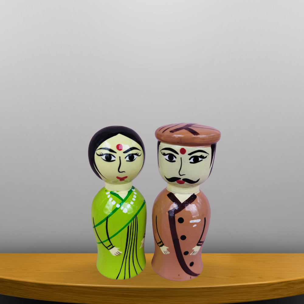 Wooden Channapatna Dolls (Set of 2)