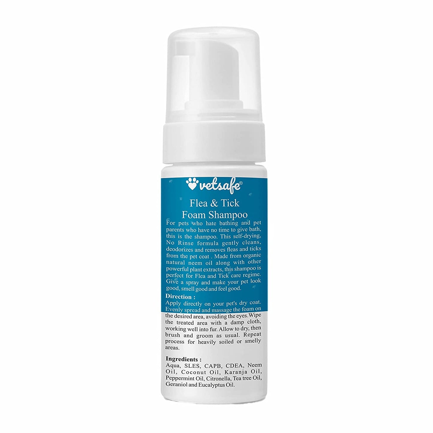 VetSafe Foam Shampoo (200ml)
