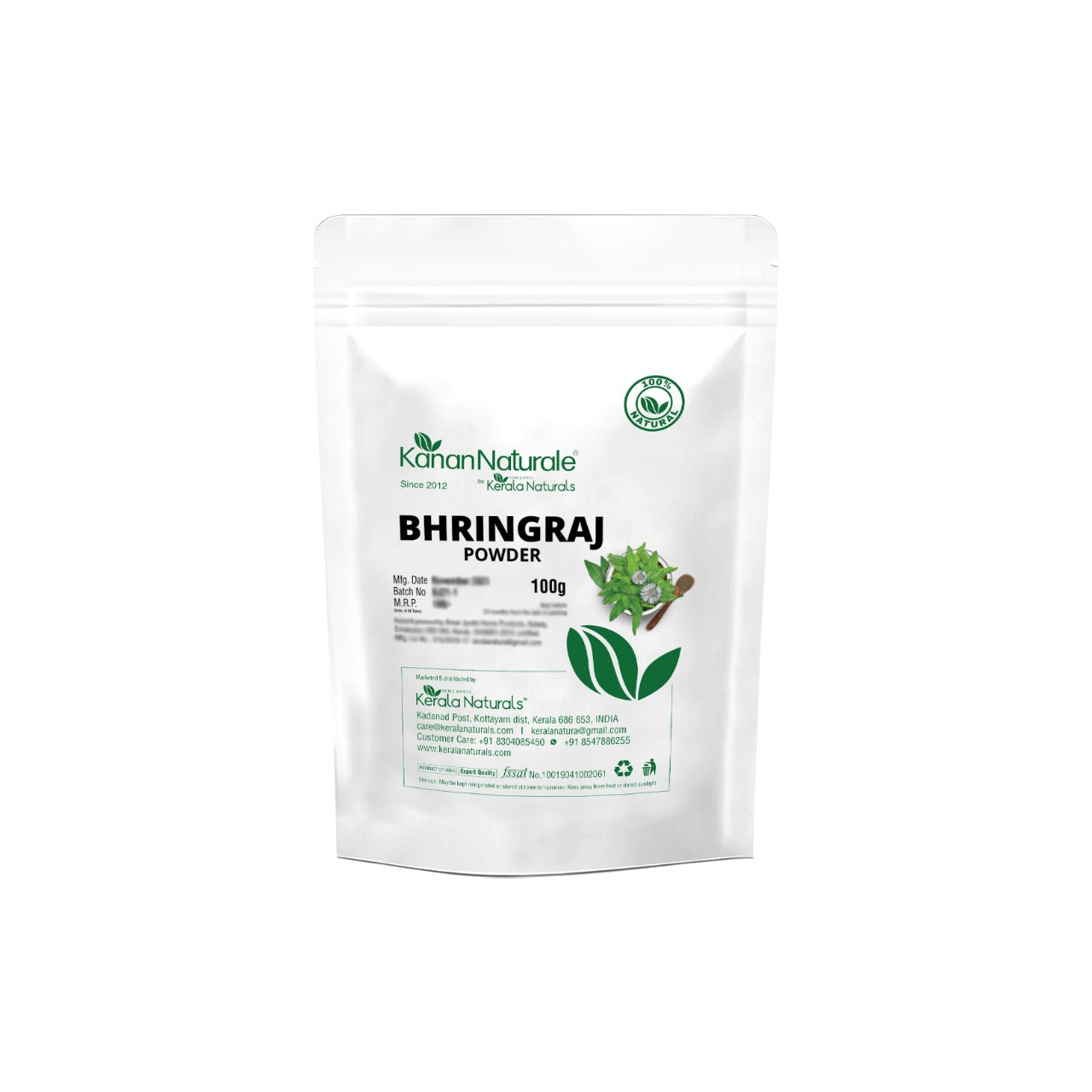 Kanan Naturale Bhringaraj Powder (100g x 2)
