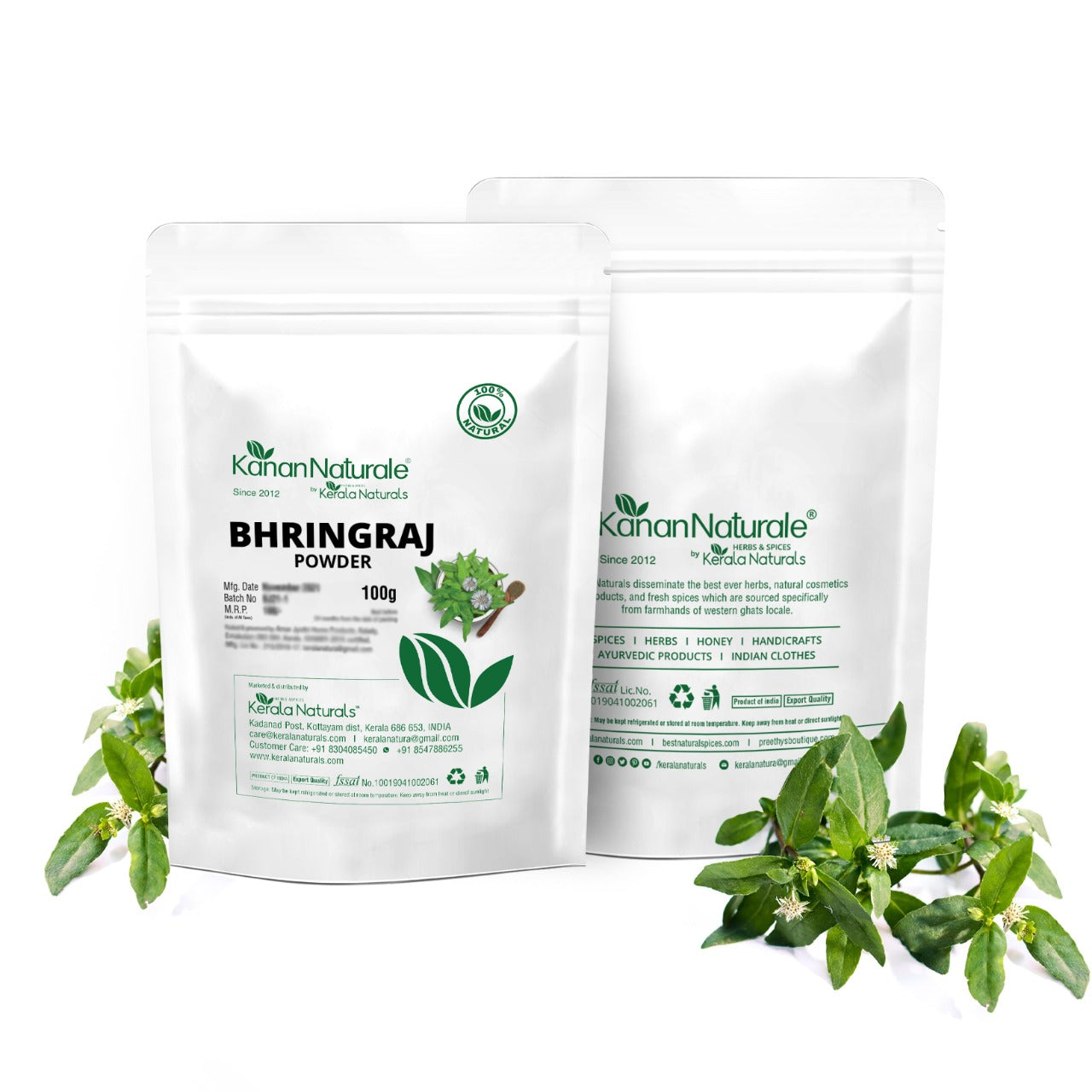 Kanan Naturale Bhringaraj Powder (100g x 2)