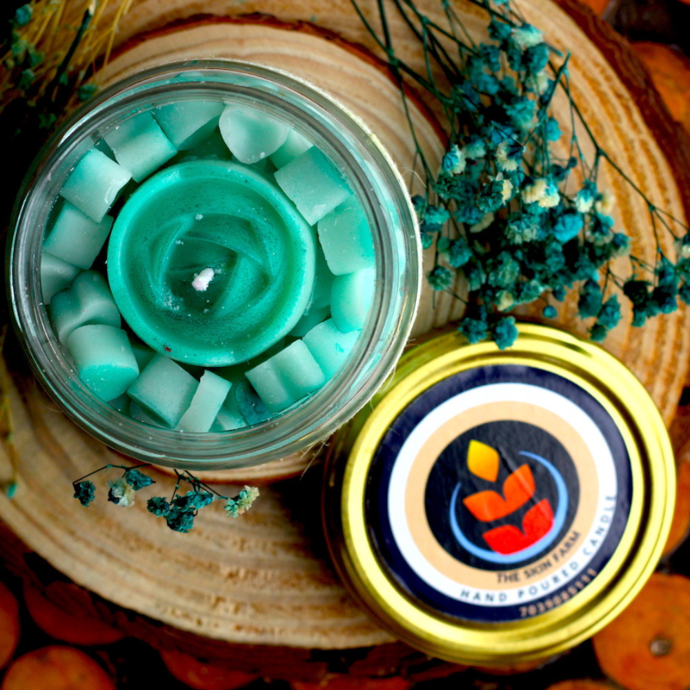 Hearts and Roses Chip Candle (Eucalyptus)