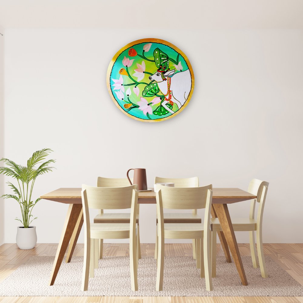 Cow Motif Wall Plate