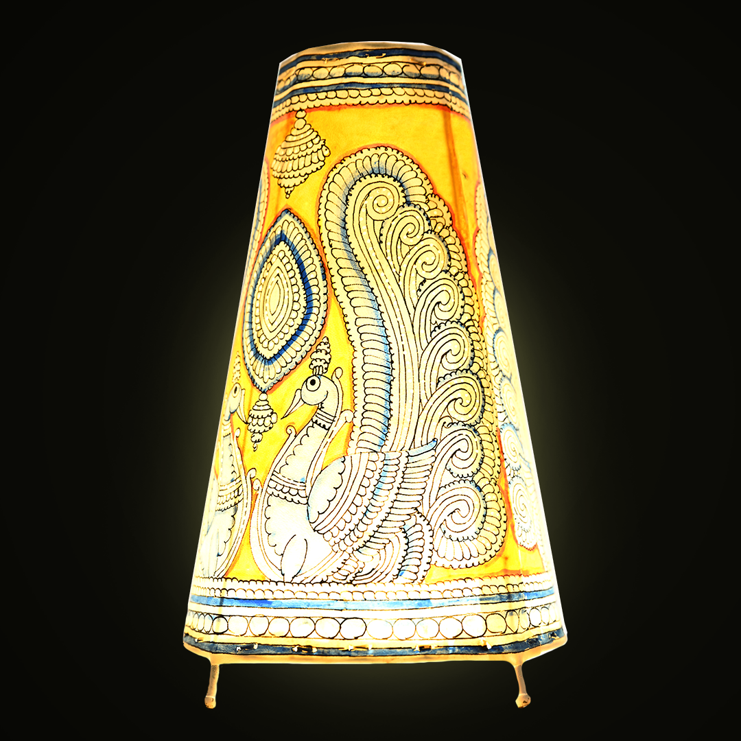 Leather Lamp Shade - Peacock Decor - Kreate