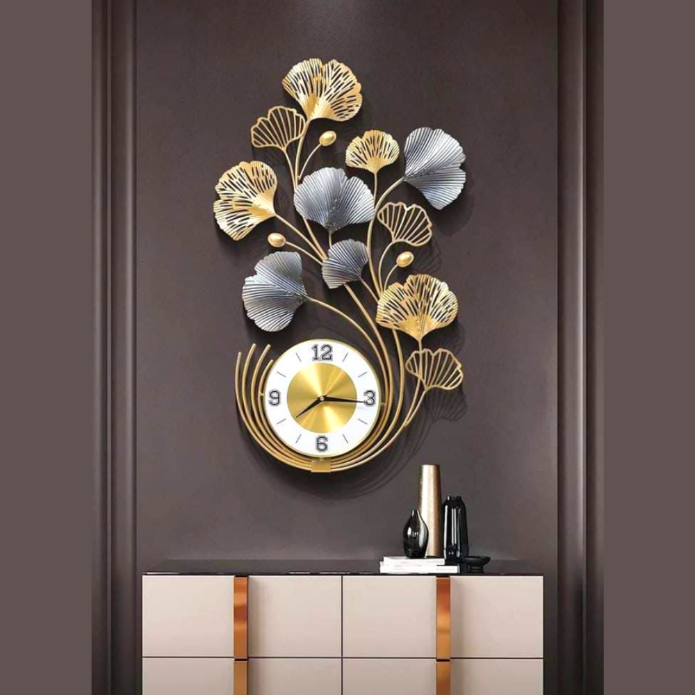 Flower Clock Wall Art