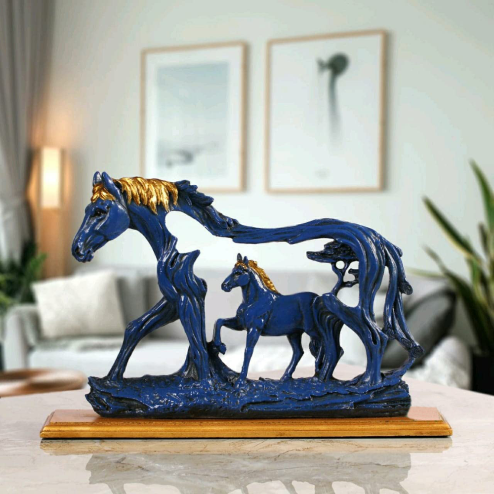 Horse With Baby Showpiece