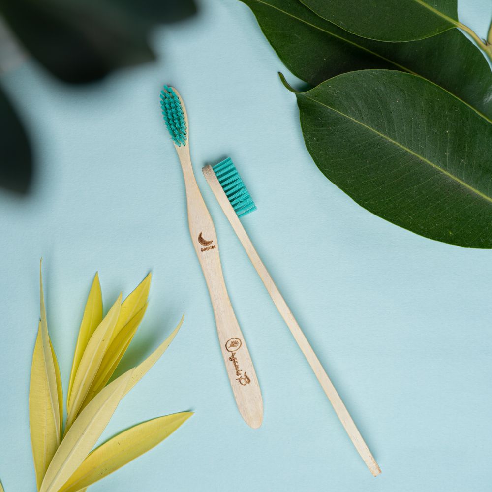 Neem Toothbrush with Charcoal Bristles (Pack of 4)