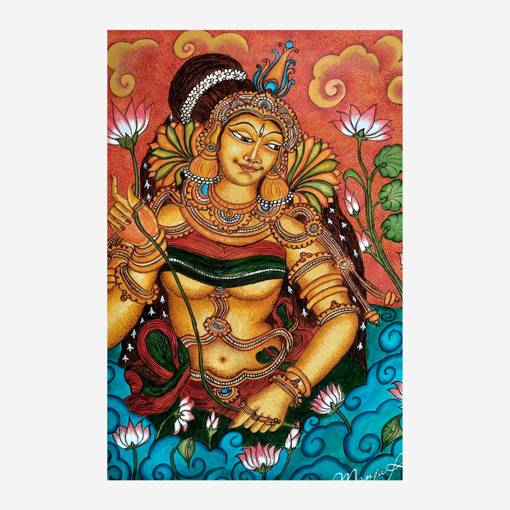 Kerala 'Apsara' Mural Painting