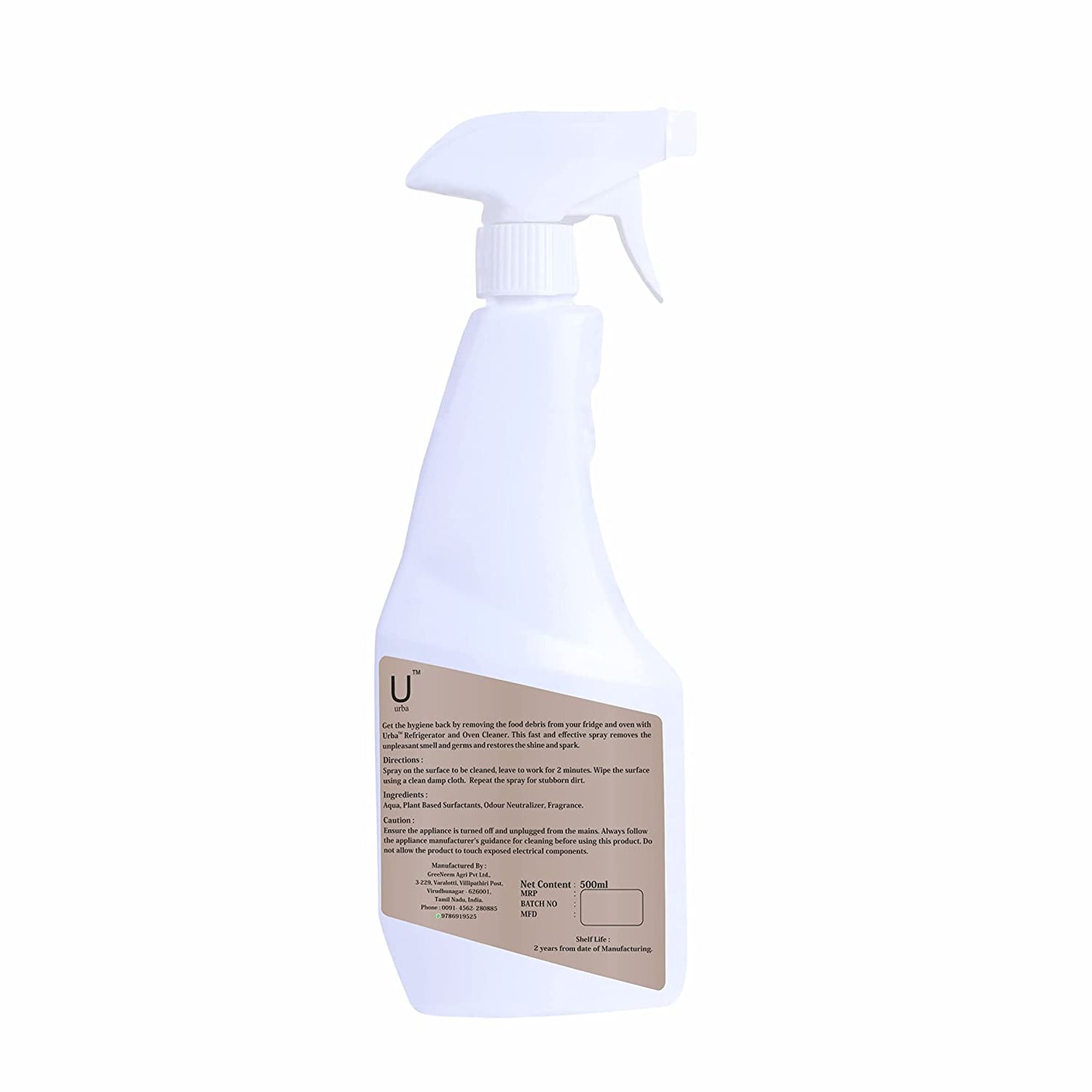 Urba High-Performance Oven & Refrigerator Cleaner (500ml)