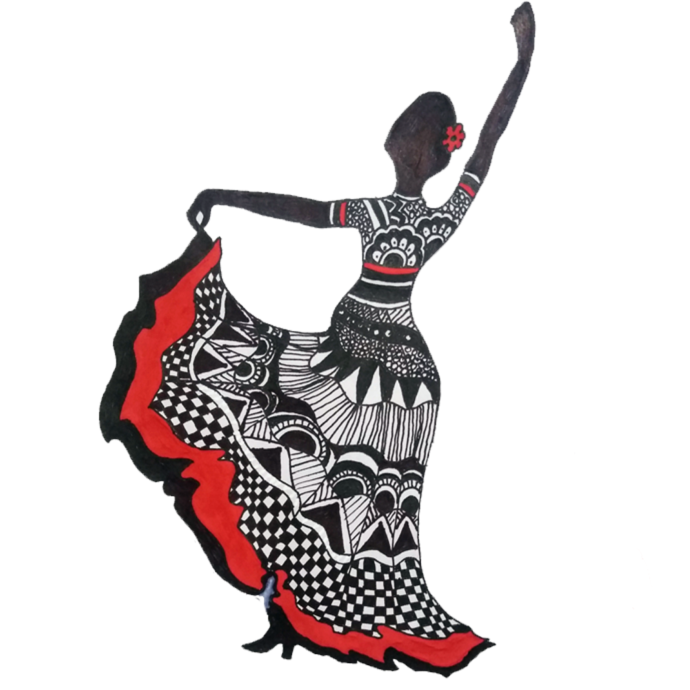 Female Dancer Painting