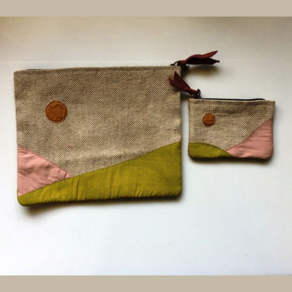 Jute Vanity Pouch (Set of 2)