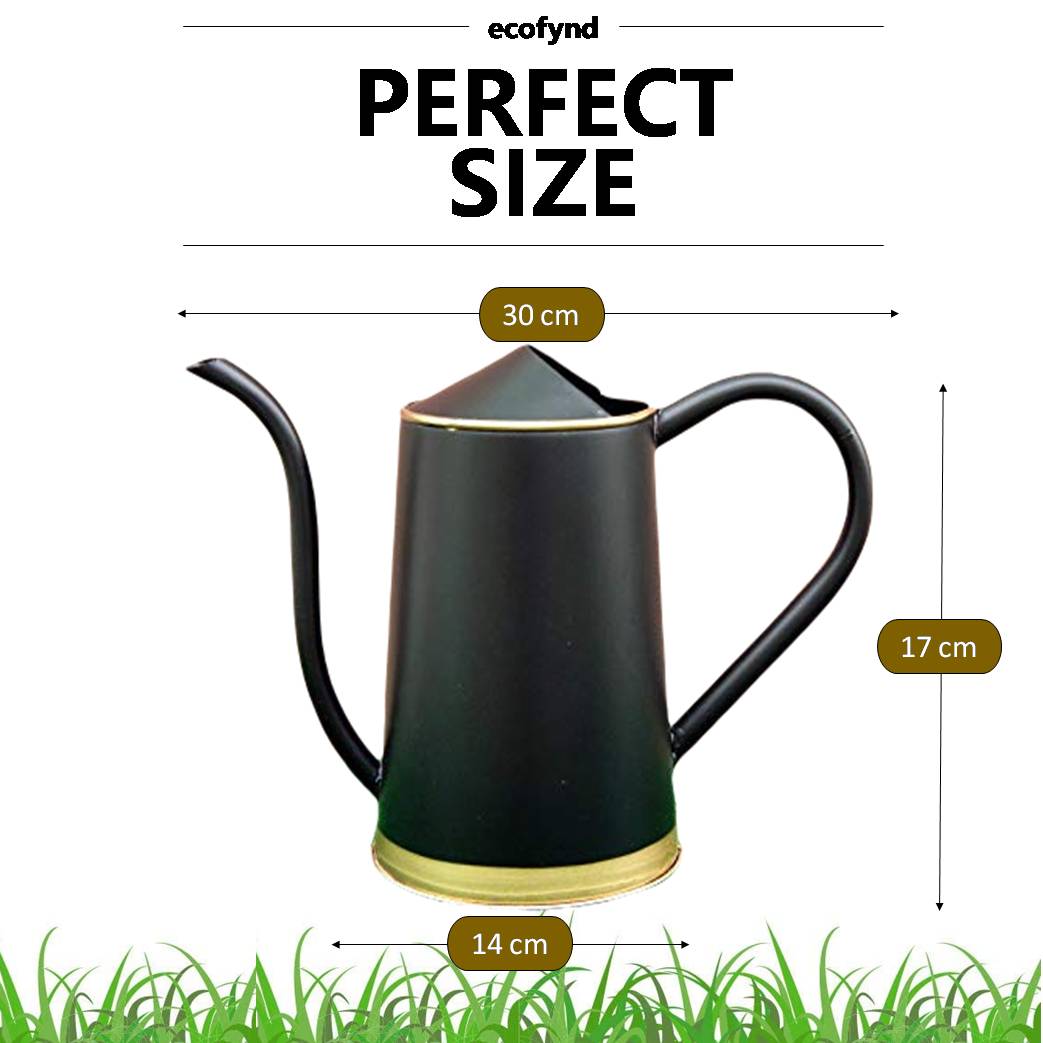 ecofynd Black 1.5L Metal Watering