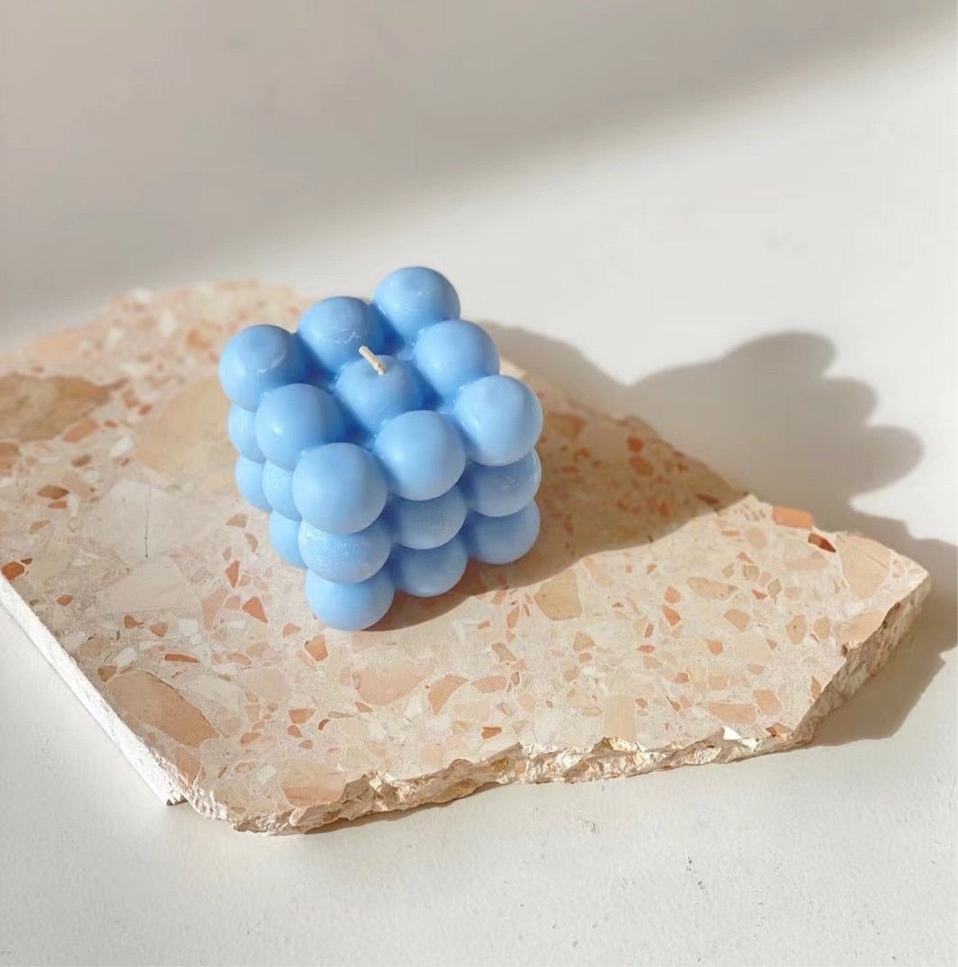 Neo-Spheres Cube Sculpted Aroma Candle