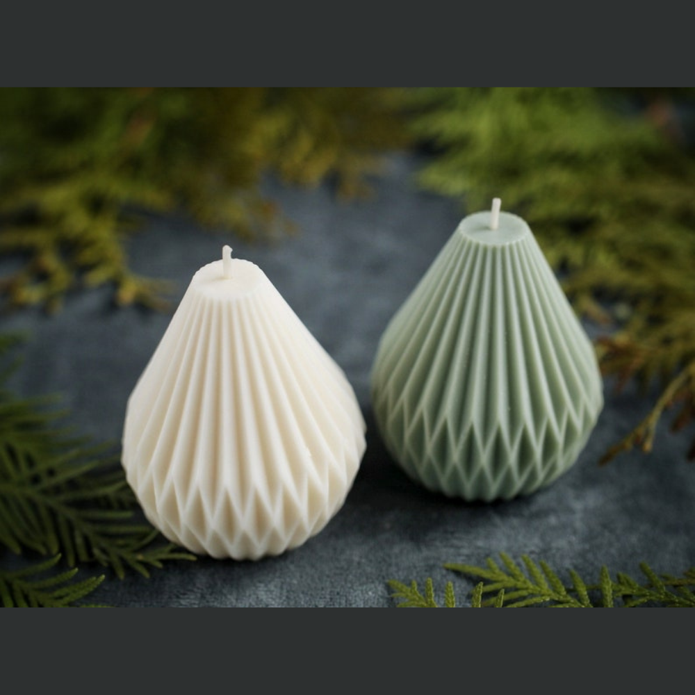 Drop Pear Sculpted Aroma Candle (Set of 2)