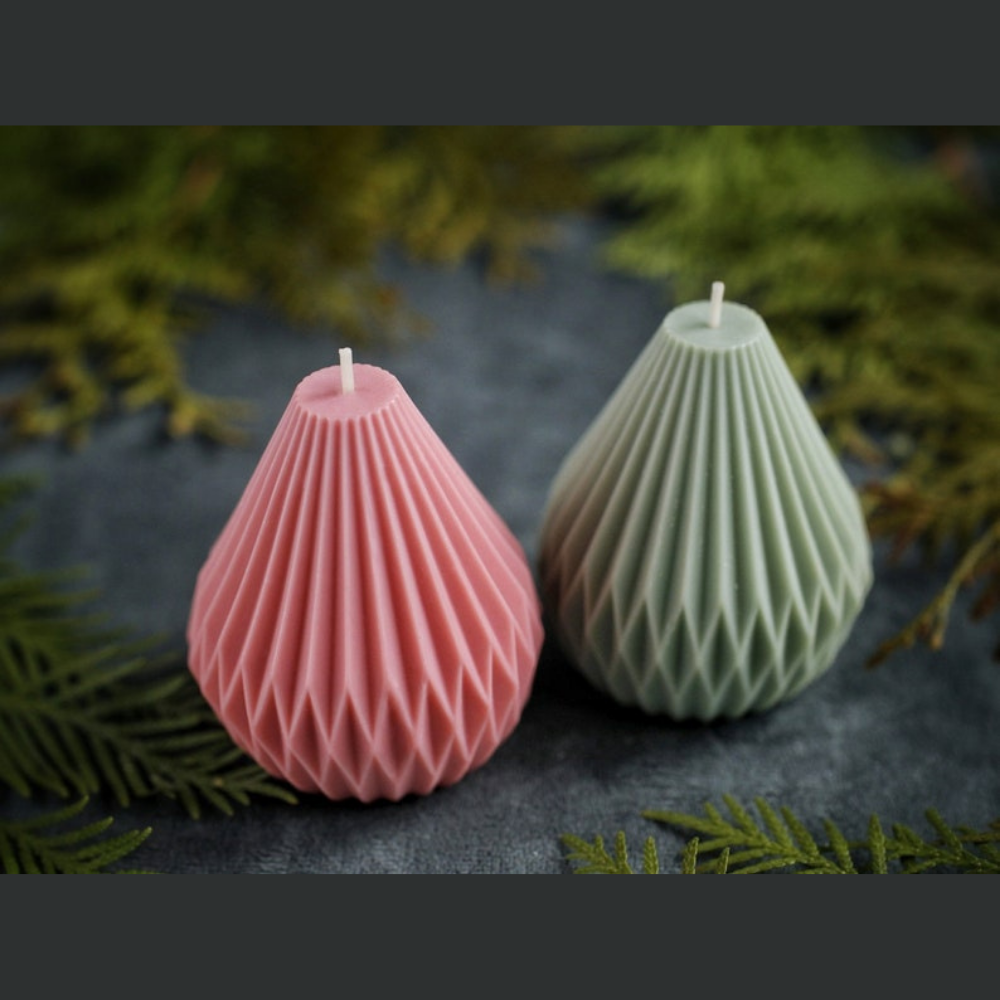 Drop Pear Sculpted Aroma Candle (Set of 2)
