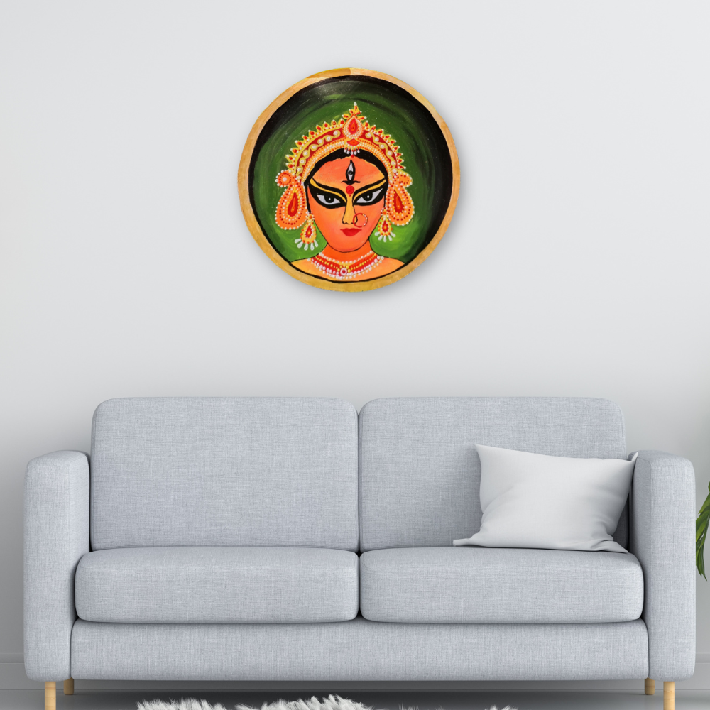 Maa Durga Wall Plate