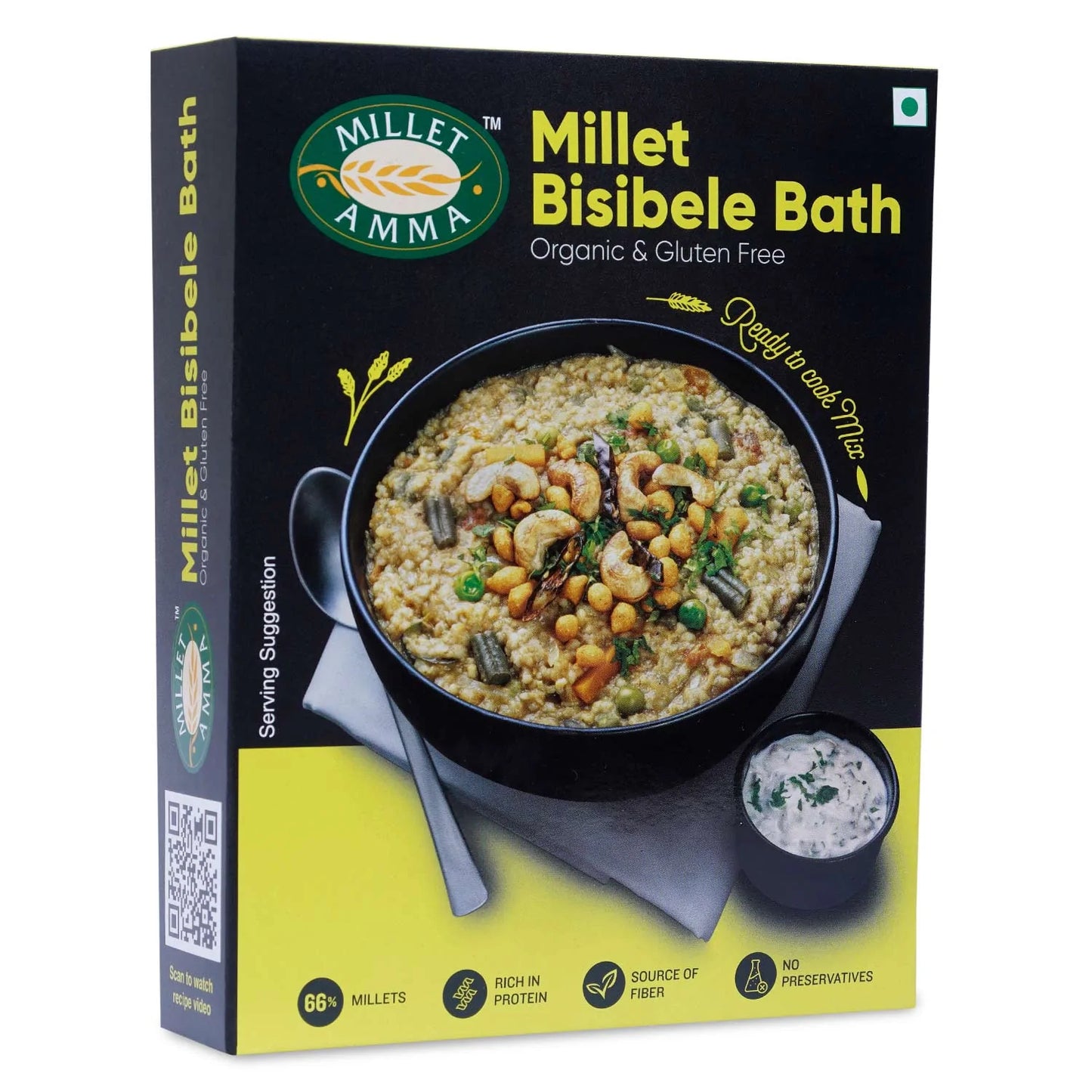 Millet Amma Millet Bisibele Bath Mix Organic (250g)