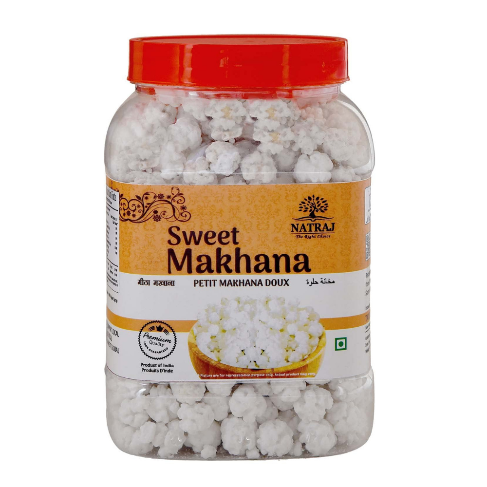 NATRAJ The Right Choice Special Sugar Makhana|Sugar Balls for Pooja|Prashad Dana|Sweet Makhana (500g)