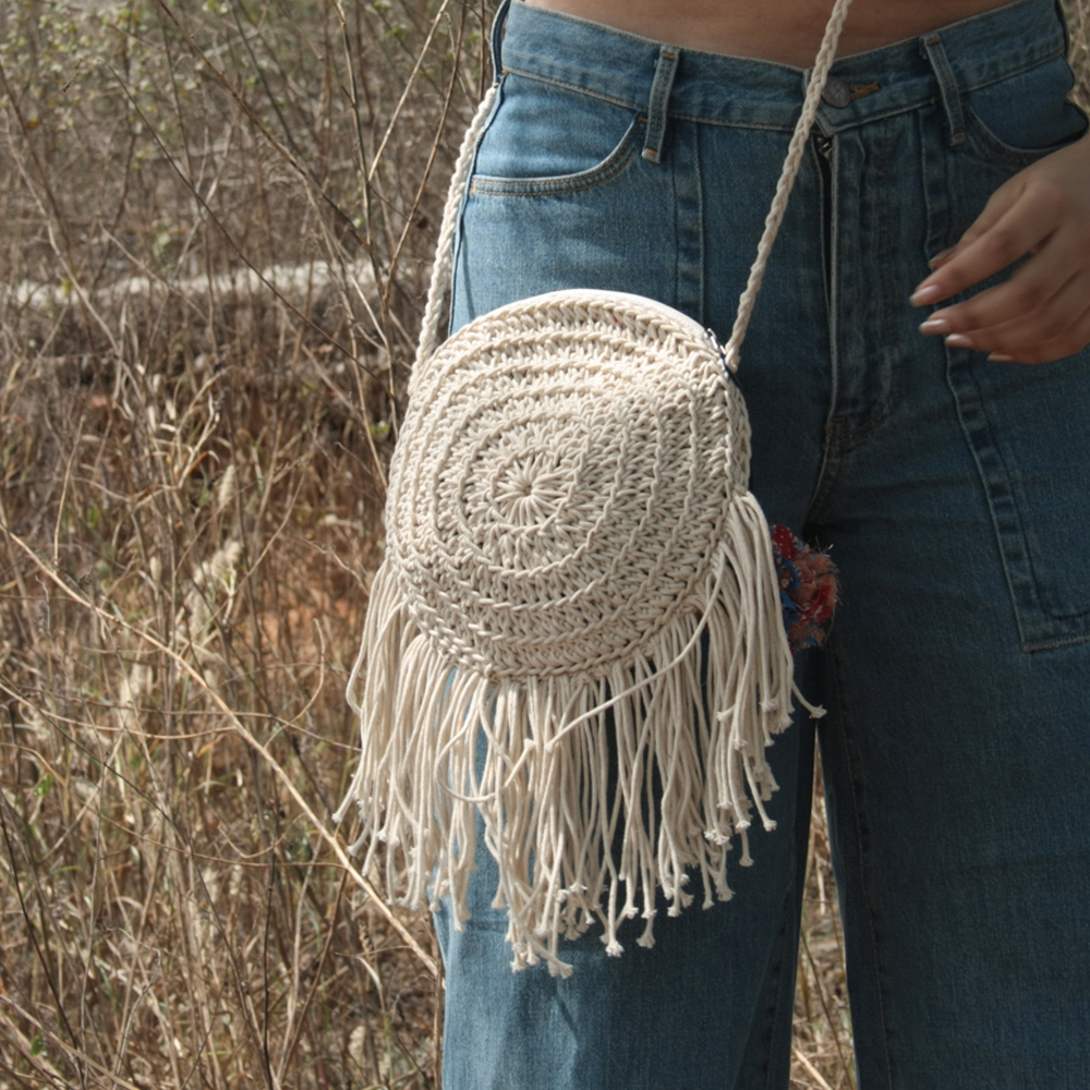 Miniature Round Sling With Tassels
