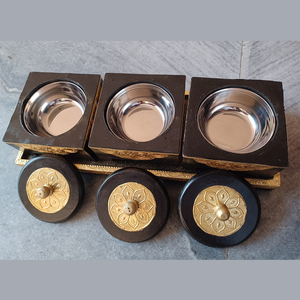 Brass Dry Fruit Set