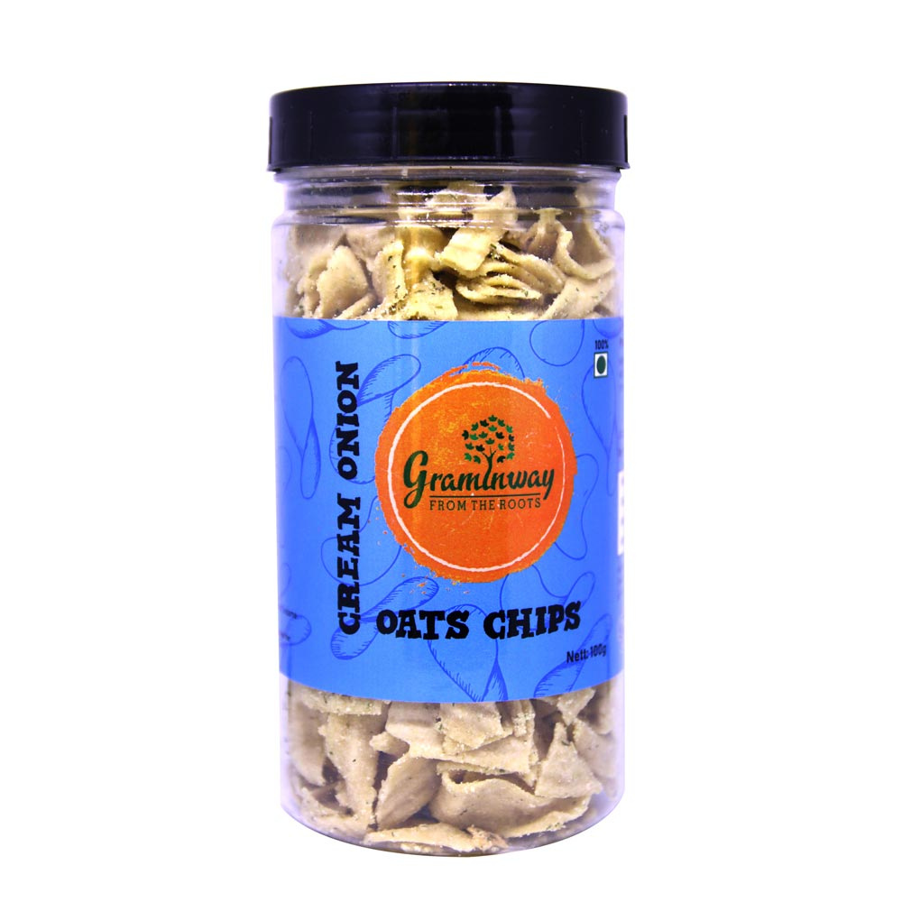 Graminway Cream Onion Oats Chips (100g)