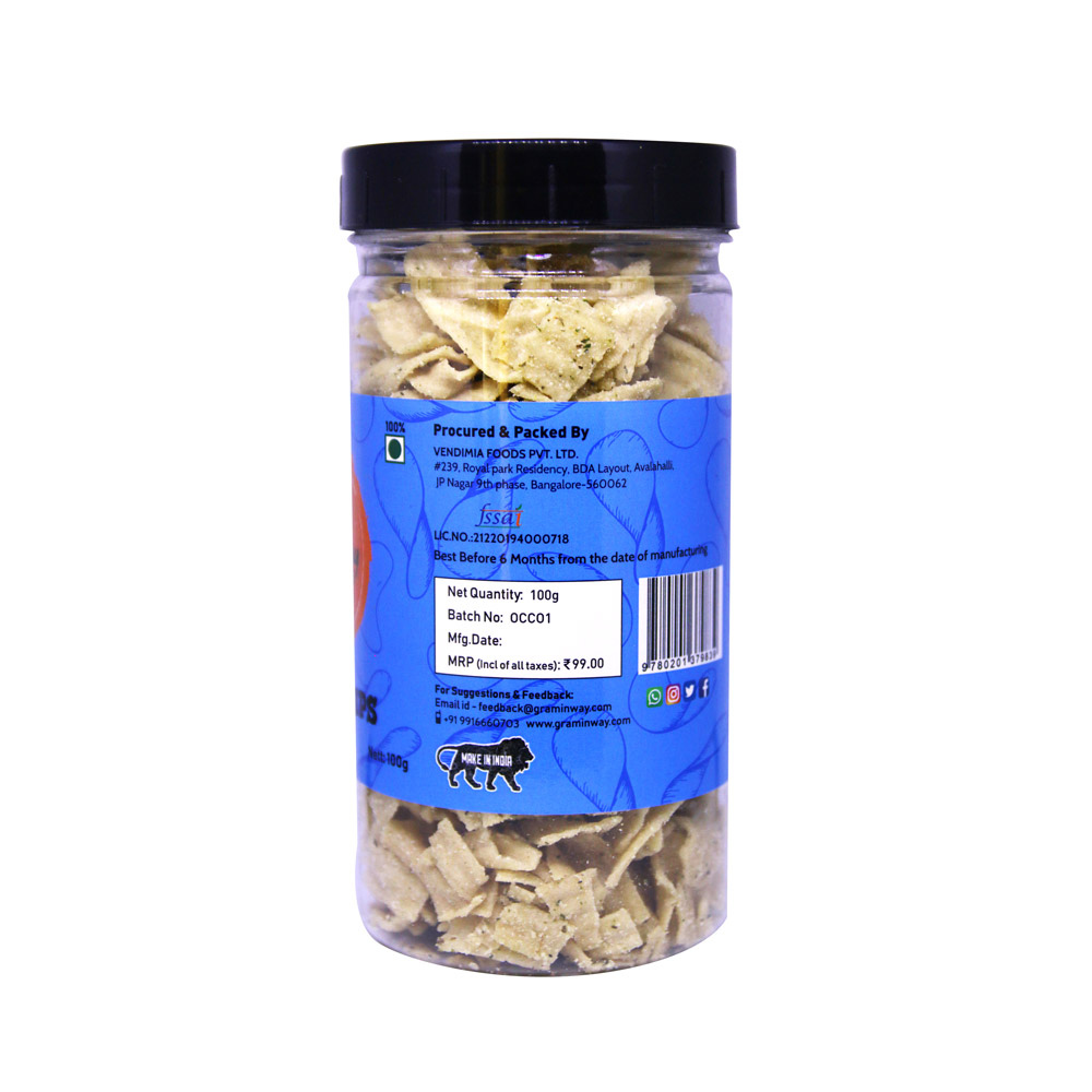 Graminway Cream Onion Oats Chips (100g)
