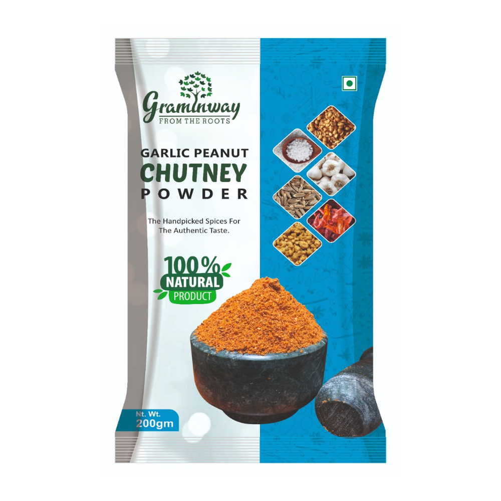 Graminway Garlic Peanut Chutney Powder (200g)
