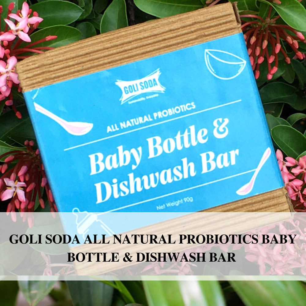 Goli Soda All Natural Probiotics Baby Bottle & Dishwash Bar (90g)