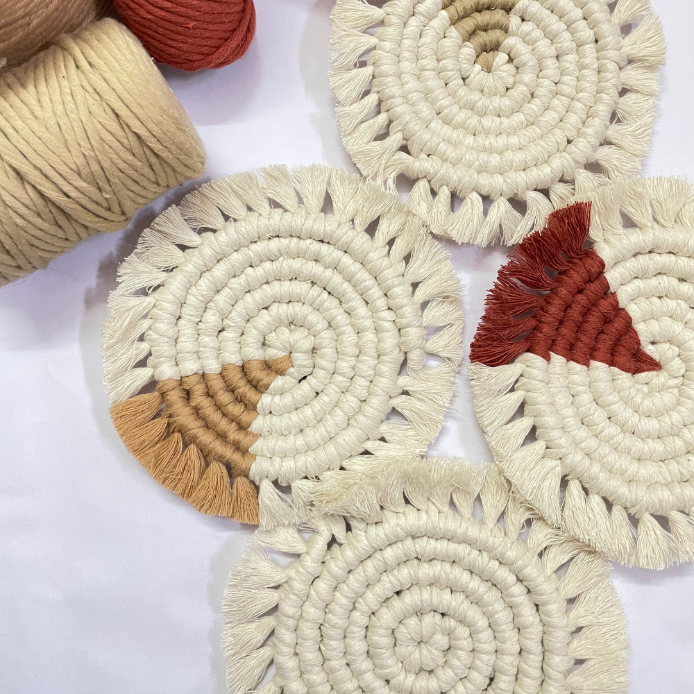 Macrame Coasters (Set of 2)