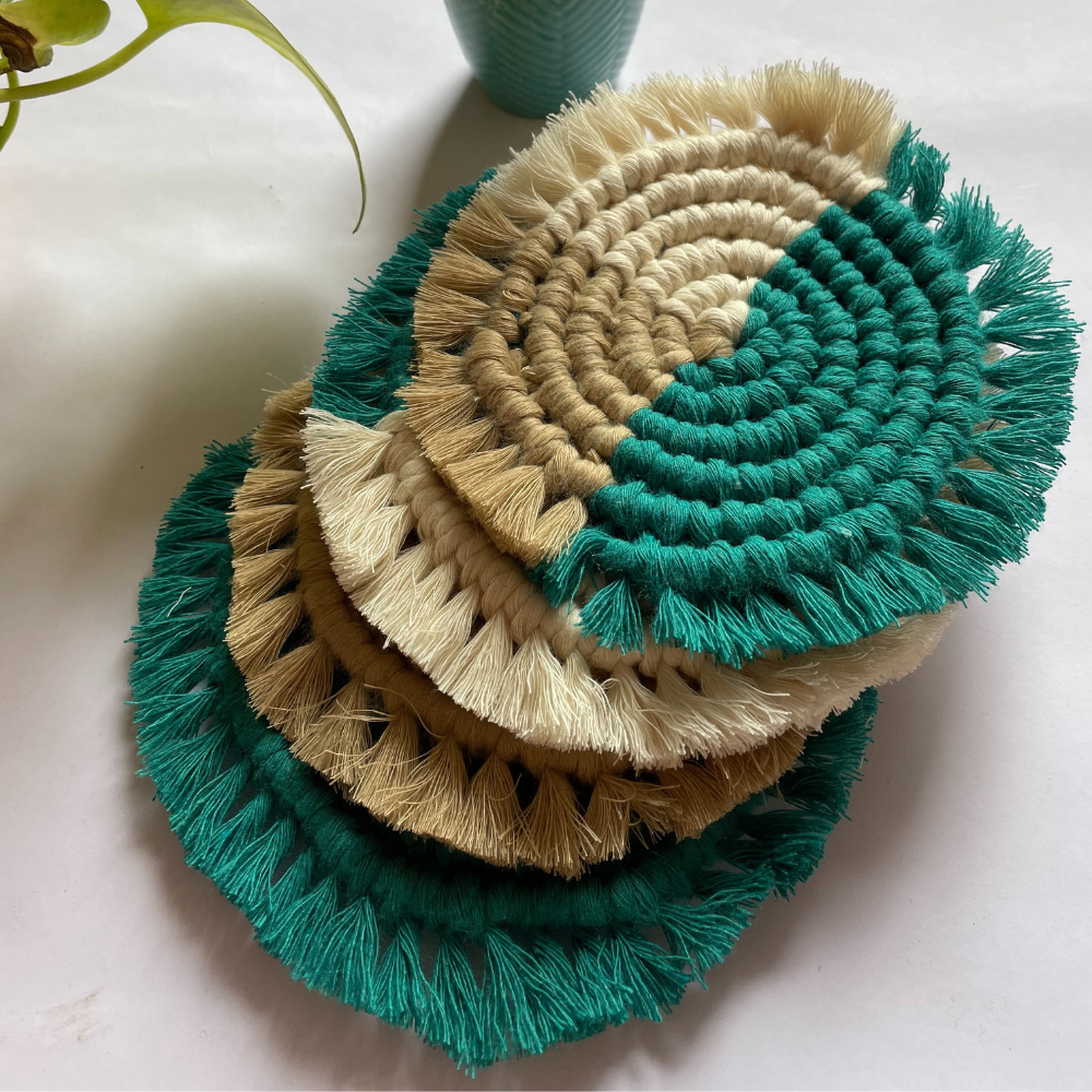 Macrame Coasters (Set of 2)