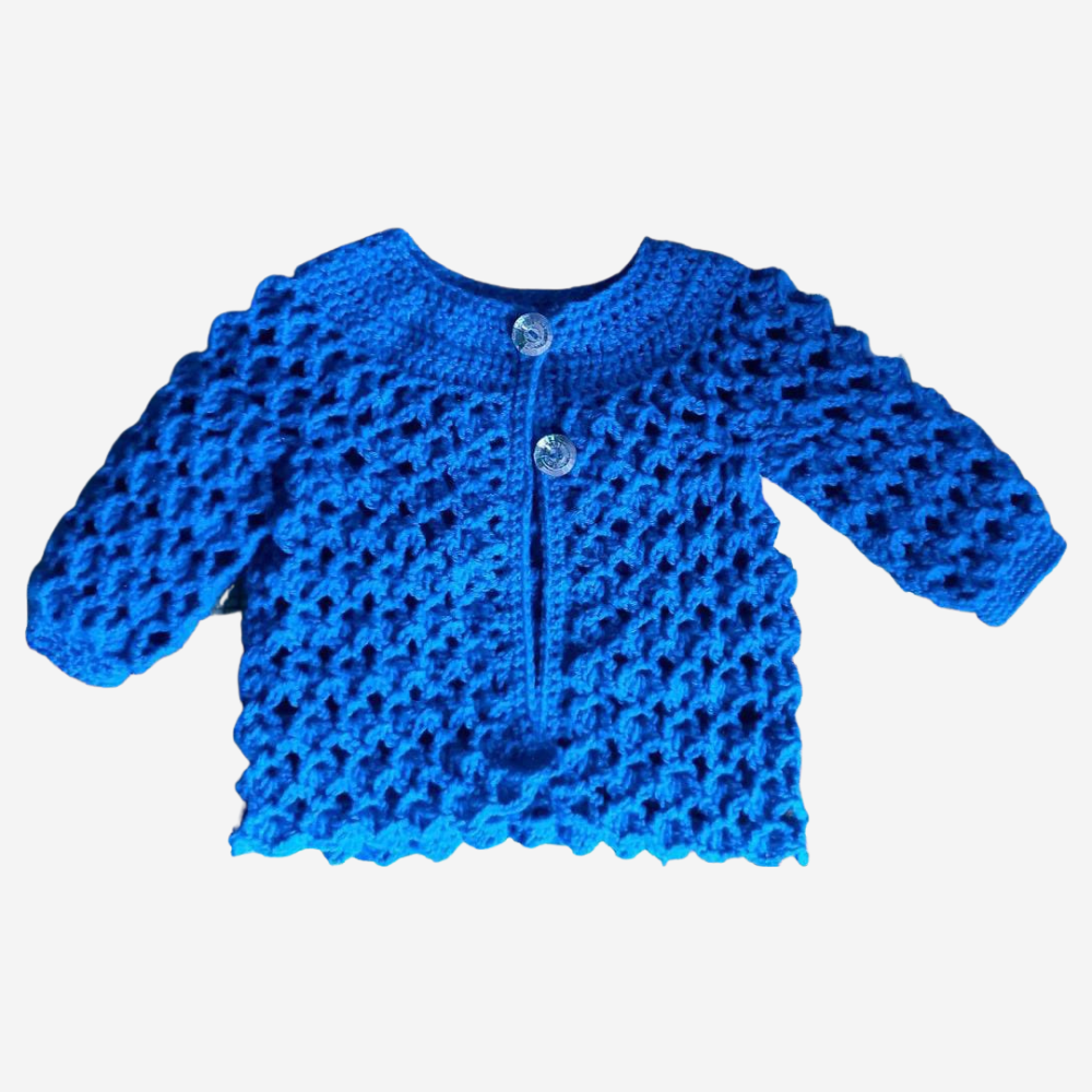 Woollen Crochet Baby Jacket