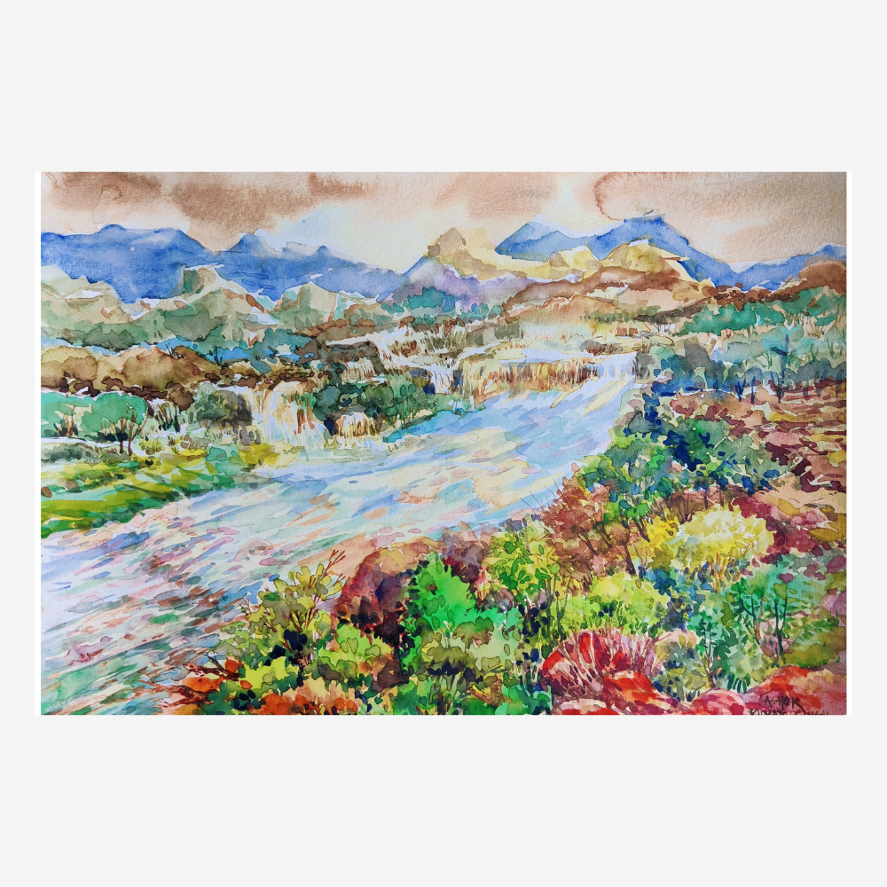 Hill Scape Painting