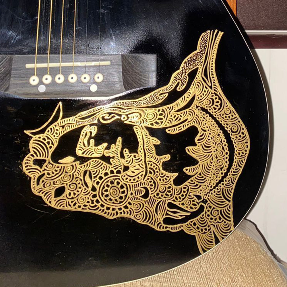 Creative Acoustic Guitar Sticker