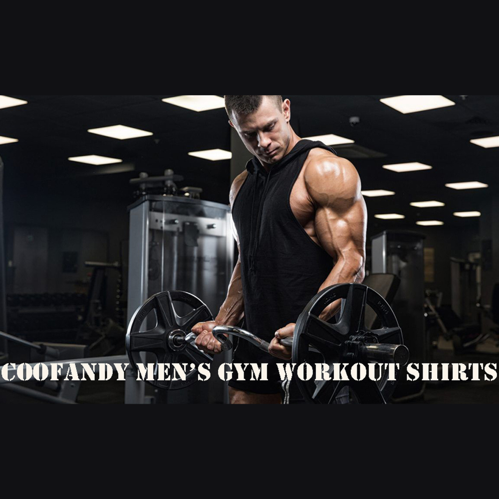 Men's Gym Sleeveless Tank Tops Stringer Hoodie