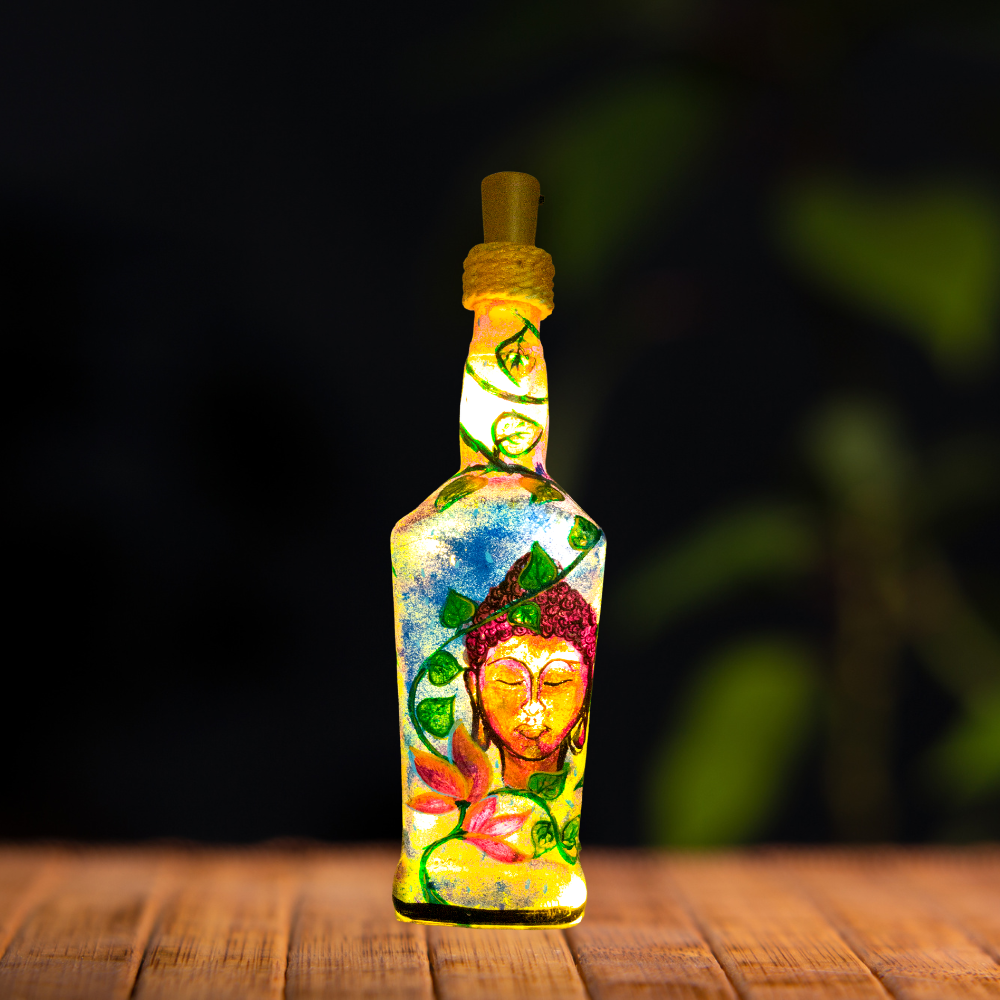 Buddha Bottle Art