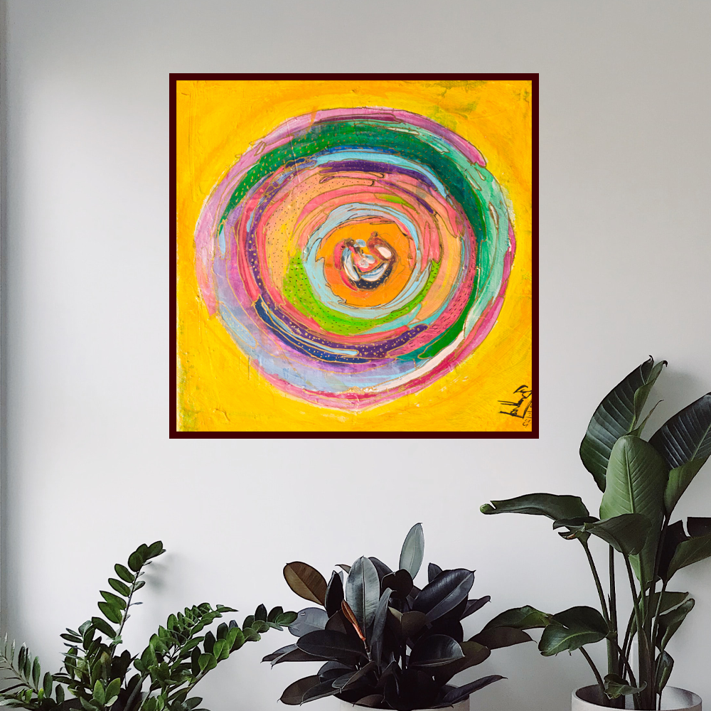 Eternity on Board Abstract Artwork on Canvas