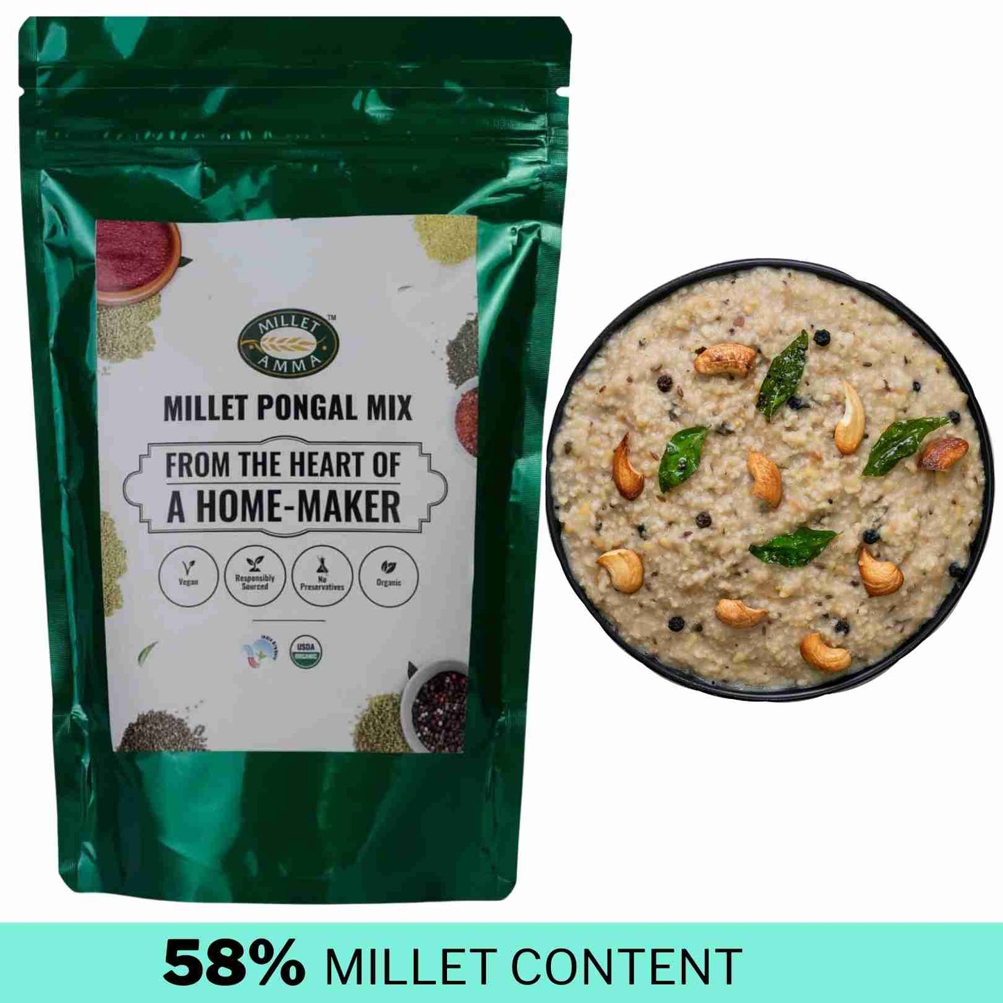 Millet Amma Millet Pongal Mix Organic (250g)