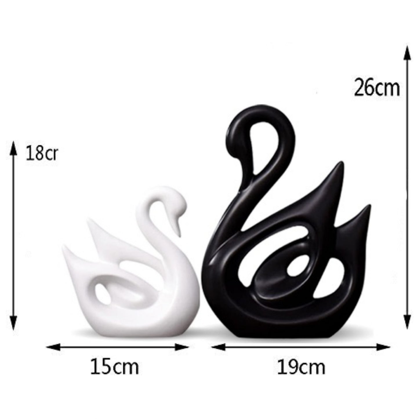 Swan Couple Showpieces (Set of 2)