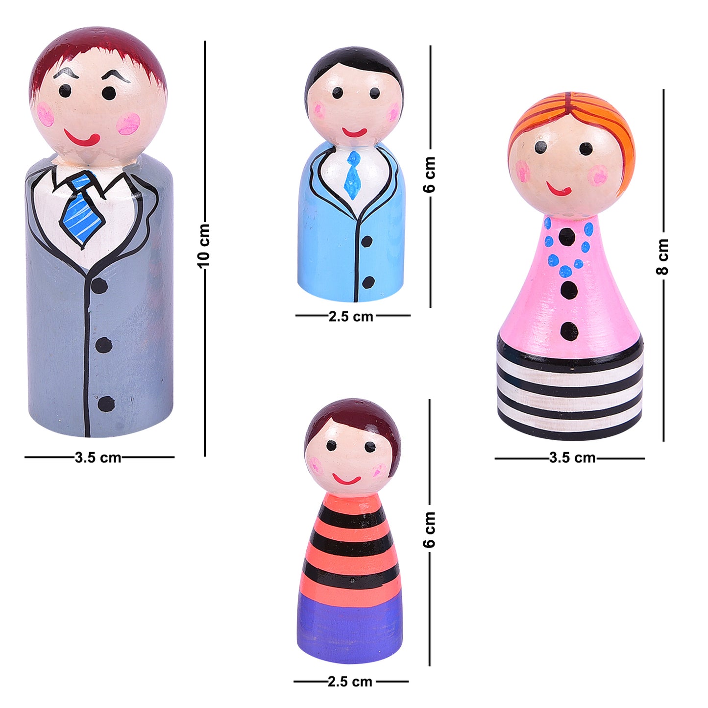 Diya's contemporary Family(Set of 4)